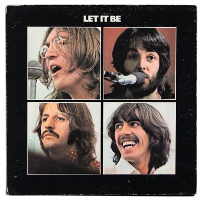 Lot #8066 John Lennon Signed 'Let It Be' Inner Album Sleeve with (2) Original Sketches - Image 3