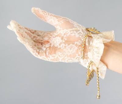 Lot #8429 Prince's Stage-Worn Purple Rain Tour Lace Glove - Image 3