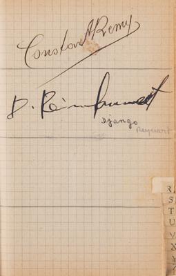 Lot #8188 Django Reinhardt, Jean Cocteau, Fernandel and Others Signed Autograph Album - Image 1