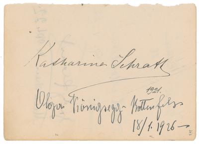 Lot #1555 Thomas Mann Signature - Image 2