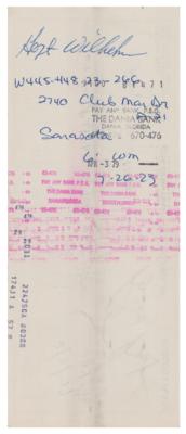 Lot #2008 Hoyt Wilhelm Signed Payroll Check - Image 1