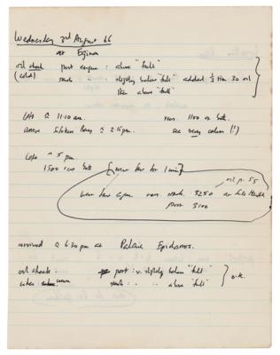Lot #1151 Francis Crick Handwritten Notes - Image 1