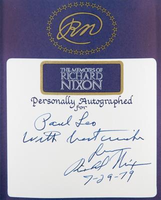 Lot #1056 Richard Nixon Signed Bookplate - Image 1