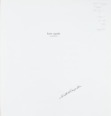 Lot #1320 Kate Spade Signed Book - Image 2