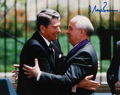 Lot #1163 Mikhail Gorbachev Signed Photograph - Image 1