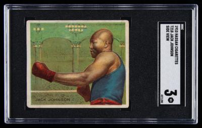 Lot #1813 1910-51 Boxing Cards Lot of (12) with Jack Johnson and Sugar Ray Robinson Boxing Cards - Image 1