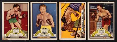 Lot #1813 1910-51 Boxing Cards Lot of (12) with Jack Johnson and Sugar Ray Robinson Boxing Cards - Image 3
