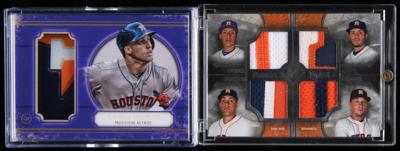 Lot #1963 Houston Astros Lot of (6) Relic Cards with Altuve, Bregman, and Biggio - Image 2