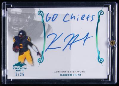 Lot #1965 Kareem Hunt (5) Autographs and Relics - Image 2