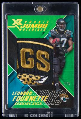 Lot #1891 2017 Panini Xr Rookie Jumbo Materials Leonard Fournette Player-Worn Logo Patch (3/5) - Image 1