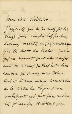 Lot #1606 Charles Gounod Autograph Letter Signed - Image 1