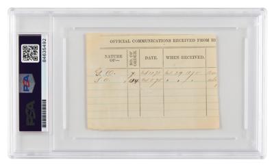 Lot #1238 Frederick W. Benteen Signature - Image 2