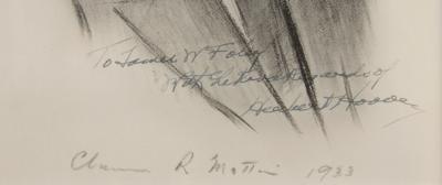 Lot #1044 Herbert Hoover Signed Print - Image 3