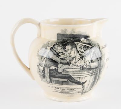 Lot #1033 Calvin Coolidge and Prince of Wales: Peace Bridge Pitcher Mason Pitcher - Image 2
