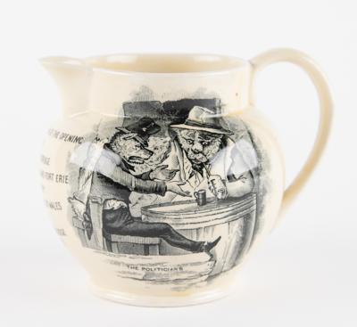 Lot #1033 Calvin Coolidge and Prince of Wales: Peace Bridge Pitcher Mason Pitcher - Image 3