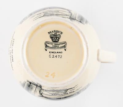 Lot #1033 Calvin Coolidge and Prince of Wales: Peace Bridge Pitcher Mason Pitcher - Image 5