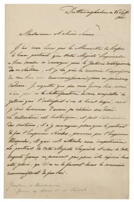 Lot #1176 Josephine of Leuchtenberg Autograph Letter Signed - Image 1