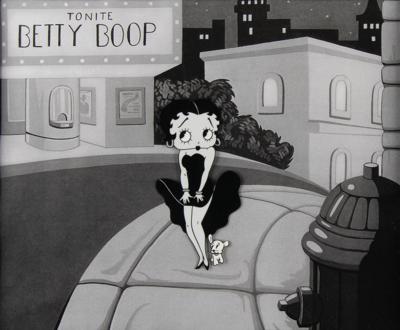 Lot #1407 Betty Boop and Pudgy model cel from a King Features production Model Cel - Image 1
