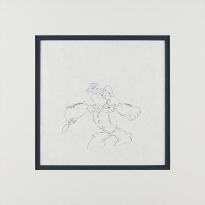 Lot #1408 Popeye production drawing from a Popeye cartoon - Image 3