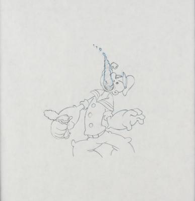 Lot #1409 Popeye production drawing from a Popeye cartoon Production Drawing - Image 1