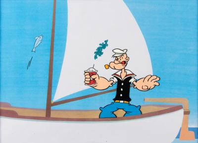 Lot #1411 Popeye production cel from a Popeye cartoon Production Cel - Image 1