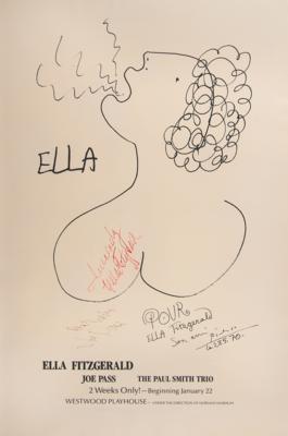 Lot #1586 Ella Fitzgerald Signed Poster - Image 1