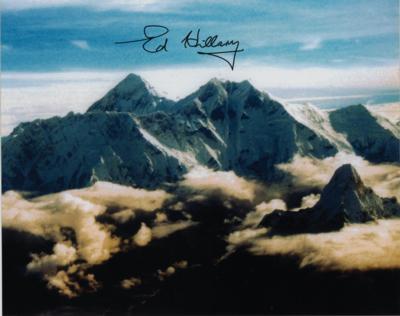 Lot #1168 Edmund Hillary Signed Photograph - Image 1