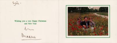 Lot #1107 King Charles III Signed Christmas Card - Image 1