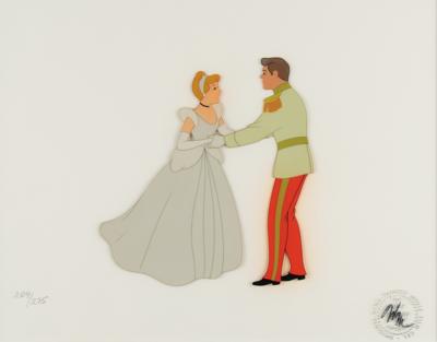Lot #1381 Cinderella and Prince Charming limited edition cel from Cinderella - Image 1