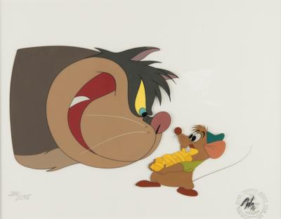 Lot #1383 Lucifer and Jaq limited edition cel from Cinderella - Image 1