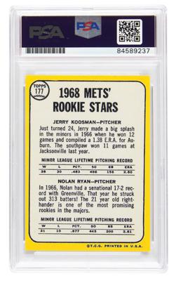 Lot #1999 Nolan Ryan and Jerry Koosman Signed Sports Card - Image 2