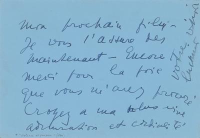 Lot #1776 Luchino Visconti Autograph Letter Signed - Image 2