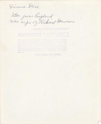 Lot #1707 Diana Dors Signed Photograph - Image 2