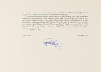 Lot #1553 Lord John Press Multi-Signed Book: King, Updike, Bradbury, and more - Image 2