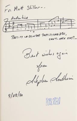 Lot #1623 Stephen Sondheim and Al Hirschfeld Signed Book - Image 2