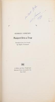 Lot #1573 Georges Simenon (2) Signed Books - Image 2
