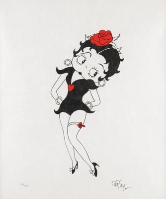 Lot #1412 Grim Natwick Signed Lithograph - Image 1