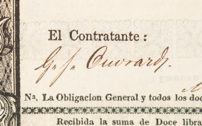 Lot #1195 Gabriel Julien Ouvrard Document Signed - Image 2
