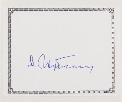 Lot #1162 Mikhail Gorbachev Signature - Image 1