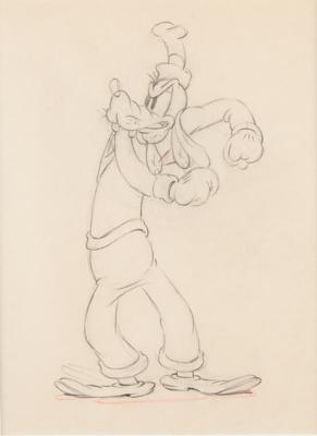 Lot #1426 Goofy production drawing from Moving Day Production Drawing - Image 1
