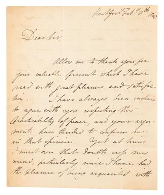 Lot #1101 Thomas Robert Malthus: Malthus addresses hearsay that 