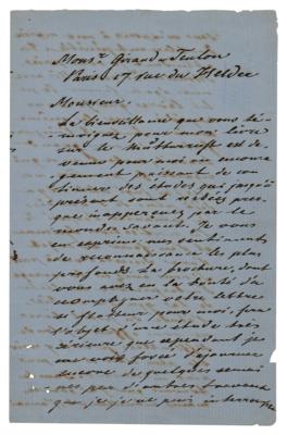 Lot #1123 Johan Jakob Bachofen Autograph Letter Signed - Image 1
