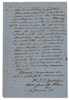 Lot #1123 Johan Jakob Bachofen Autograph Letter Signed - Image 4