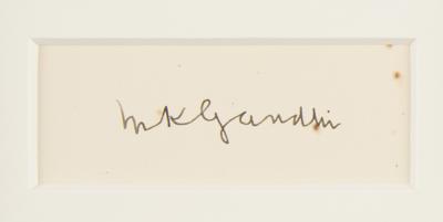 Lot #1081 Mohandas Gandhi Signature - Image 2