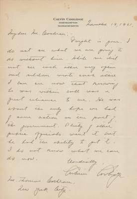 Lot #1032 Calvin Coolidge: 
