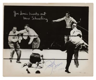 Lot #1801 Joe Louis Signed Photograph