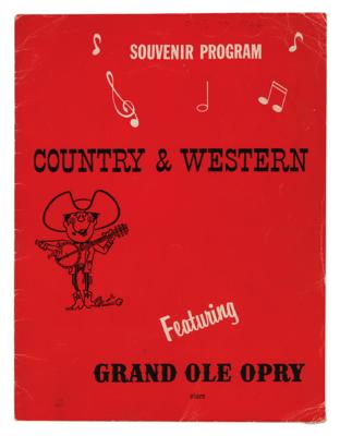 Lot #1628 Country Stars Signed Program - Image 1