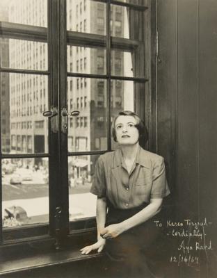 Lot #1510 Ayn Rand Signed Photograph - Image 1