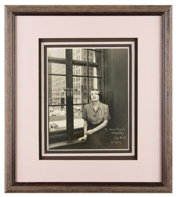 Lot #1510 Ayn Rand Signed Photograph - Image 2