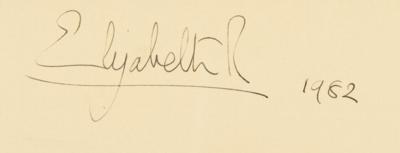 Lot #1116 Queen Elizabeth II and Prince Philip Signed Oversized Photographs - Image 3